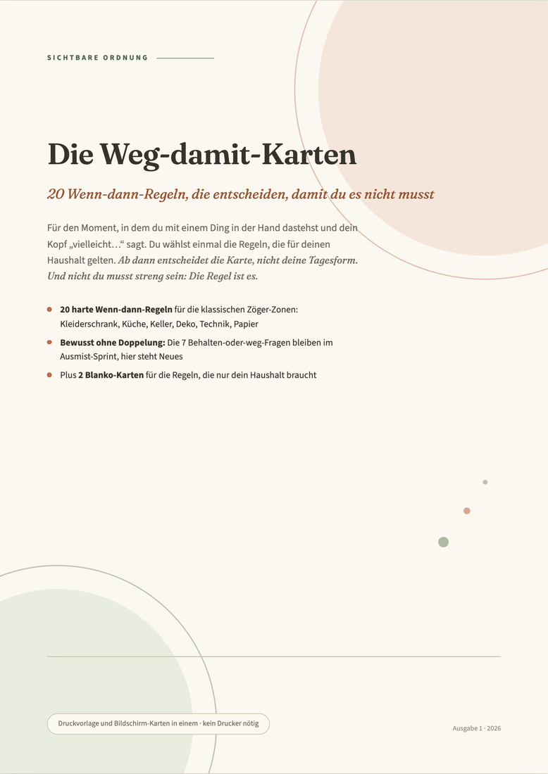 Cover der Weg-damit-Karten